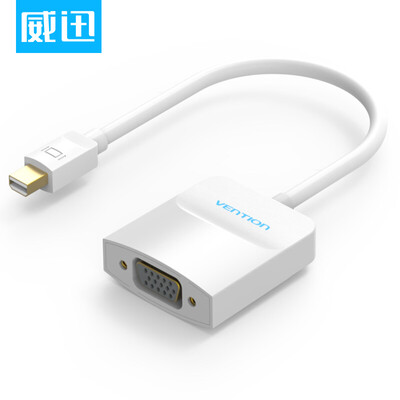 

VPA Mini DP to VGA Converter Apple Air Pro Lightning Interface Adapter Projector Adapter Mini DisplayPort Adapter White HBDWB