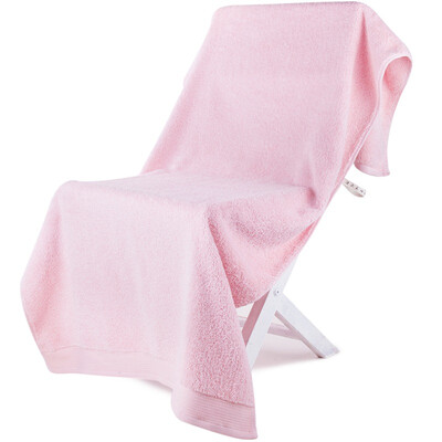 

Sanli A thickened long staple cotton satin big bath towel 70 × 150cm cotton absorbent soft&comfortable lanyard baby available steel blue