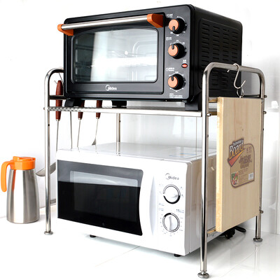 

Ji Rui storage shelf stainless steel 58CM single-deck kitchen microwave shelves JR3055 kitchen bathroom shelves Shelves