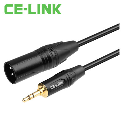 

CE-LINK 2814 DC3.5 поворот 3-контактный XLR аудиокабель / 1 метр самец к общедоступной карточке сельскохозяйственный компьютер с микрофоном микрофонный микшерный кабель