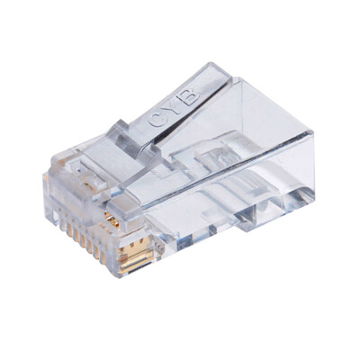 

Chongbo Cinyobo CYB-6C88A2-50U-30 engineering grade six crystal head rj45 network crystal head two-piece duplex cable connector