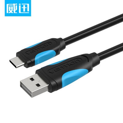 

Weining VENTION type-c data cable to USB20 Apple MacBook Nokia N1 flat millet 4c mobile phone charging line black 05 meters VAS-A36-B050