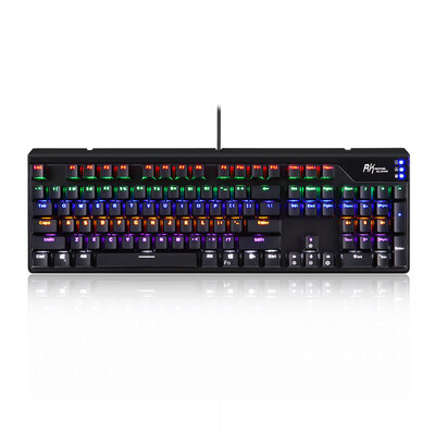 

RK RG928 104 ключевая игра с подсветкой механическая клавиатура черная смешанная красная ось