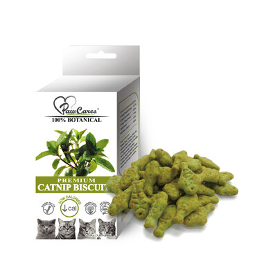 

PawCares Natural Cat Mint Cookies (Light Low Fat) Cat Cookies 100g