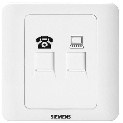 

Siemens (SIEMENS) 5TG01261CC1 широкополосный переключатель гнездо видения TV розетка филиал (Джеймс Уайт)