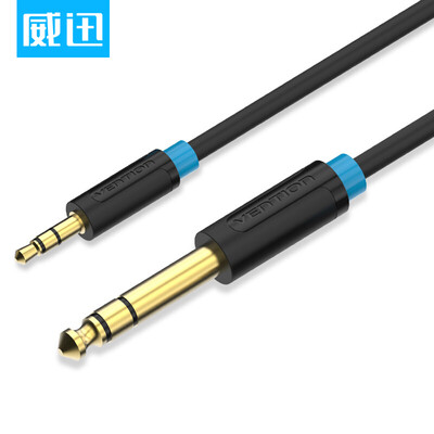 

VENTION 35mm to 65mm male audio cable amplifier audio guitar mixer cable 635mm audio cable 3 meters black BABBI
