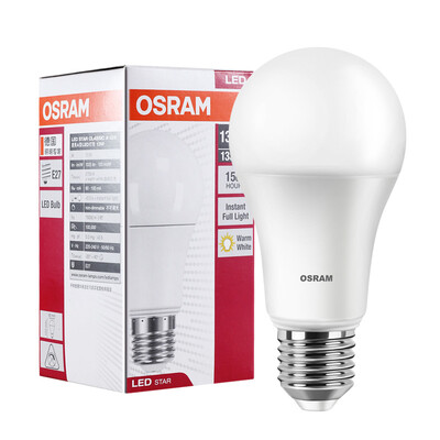 

OSRAM LED Bulb Bubble 13W E27 Большой теплый белый Желтый желтый
