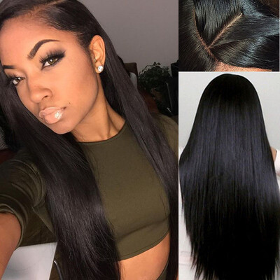 

8A Malaysia Full Lace Human Hair Wigs Silky Straight