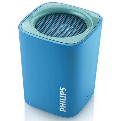 

Philips (PHILIPS) BT100 Bluetooth беспроводной динамик портативный мини-карманный динамик совместим с Apple / Samsung / компьютера маленький стерео спикерфона черный