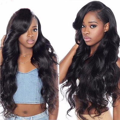 

130 Density Wavy Brazilian Hair Lace Front Human Hair Wigs For Black Women Glueless Lace Front Wavy Wigs with Baby hair