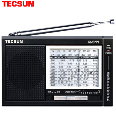 

Tecsun) FM Stereo Radio / MP3 Digital Dice Mini Semiconductors MP3 Player Elderly Card Card Portable Speaker / Computer Metal Gray (X3