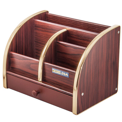 

Jinlongxing (Glosen) C2024 wooden pen holder / cosmetics remote control storage / wood multi-functional office storage ornaments Phnom Penh