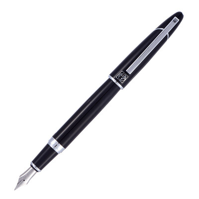 

Picasso (pimio) ps-919 black silver clip financial pen / ink pen