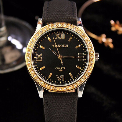

YAZOLE Golden Diamond Gold Watch Women Ladies Famous Brand Luxury Quartz Watch Wrist Female Clock Montre Femme Relogio Feminino