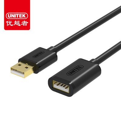 

(UNITEK) usb удлиненная линия мужской к женскому компьютеру U диск мышь клавиатура беспроводная карта камера TV usb интерфейс расширение линия данные кабель 1 метр Y-C428EBK