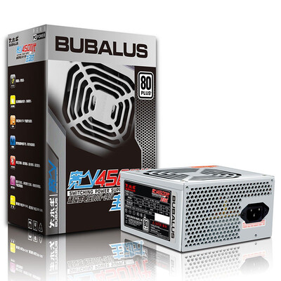 

Large buffalo BUBALUS rated 350W wide V450 power supply 80PLUS white card wide voltage 100-240V low standby power
