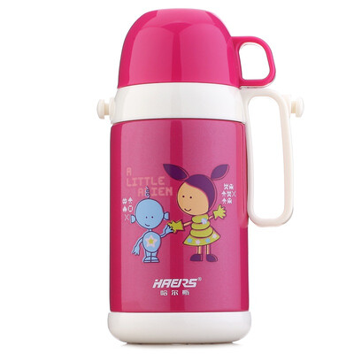 

Hals HAERS 400ml children's students stainless steel vacuum handle insulation cup LHX-400AD-2 rose