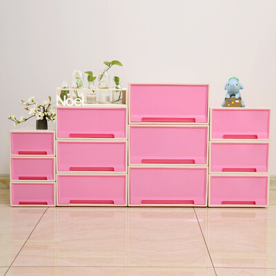 

【Jingdong Supermarket】 Baicao Park (bicoy) plastic storage box finishing box can be combined storage cabinet 10L 3 loaded transparent color
