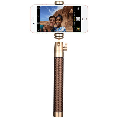 

MOMAX (MOMAX) carbon fiber Bluetooth self-timer light folding self-timer Bluetooth remote control light luxury version of champagne gold