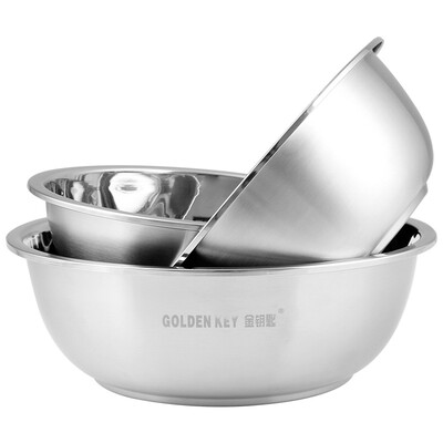 

Golden Key GOLDEN KEY soup pot three-piece stainless steel basin set GK-B3-F