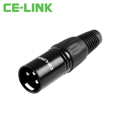 

CE-LINK 2714 Трехъядерный XLR разъем для микрофона микрофонный микрофон головная головка Lennon head black
