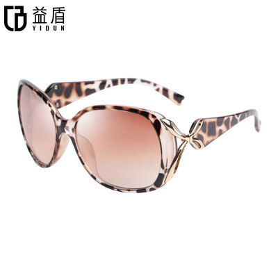 

YIDUN 2265 UV protection fashion sunglasses womens polarized trend big box ladies sunglasses milk tea color