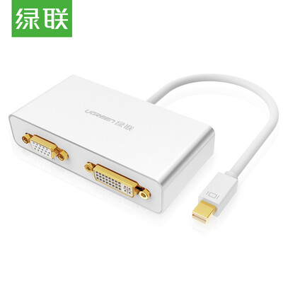 

Green Alliance UGREEN Mini DP to HDMI VGA DVI three-in-one converter mini dp lightning interface adapter Apple TV cable adapter silver 10438