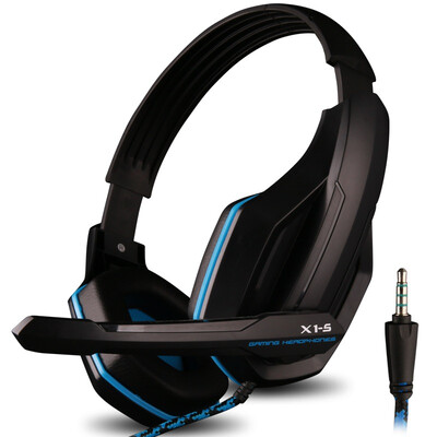 

OVANN X1- headset single-hole computer game headset laptop phone headset with microphone black&blue
