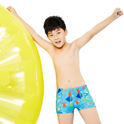 

Li Ning LI-NING swimming trunks children&young people swimming pants new 221-1 Lake Blue No 12