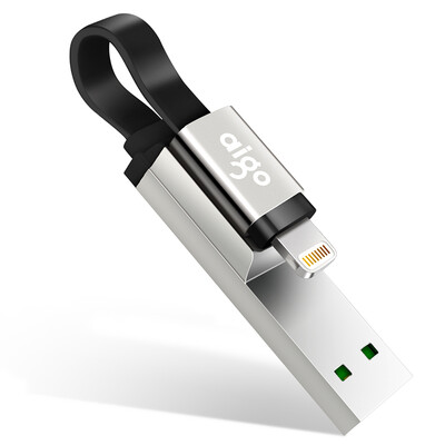 

Aigo U370 iPhone USB Flash Drive USB30 Apple Official MFI Certified iPhone&iPad dual interface