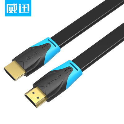 

VENTION HDMI digital high-definition line 4K high-definition computer TV cable hdmi data cable video line flat line 8 meters black VAA-B02-L800