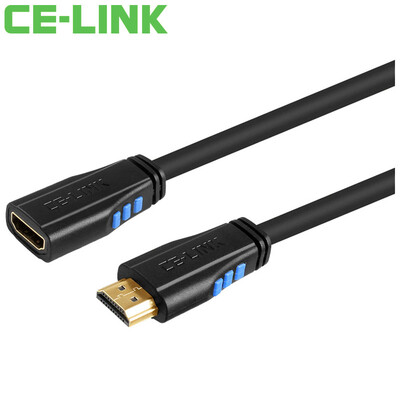 

CE-LINK 2286 HDMI digital HD cable 5 meters HDMI cable extension cord 24K gold-plated connector support 4K 2K computer TV cable