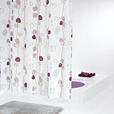 

Germany Ryder RIDDER sinking float shower curtain waterproof mildew environmentally friendly polyester material 180200cm purple 42391