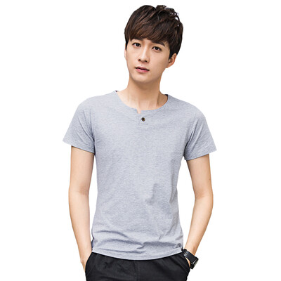 

GEEDO T-shirt fashion casual short-sleeved T-shirt 6818 blue