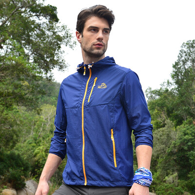 

Pearson and (PELLIOT) outdoor skin clothing men and women breathable couple skin windbreaker 1798 male deep hole blue L
