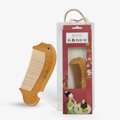 

Jingdong supermarket] Gong court peach combs fish-shaped fine teeth polished friends to send friends to send my mother birthday gift gift packaging 7-4