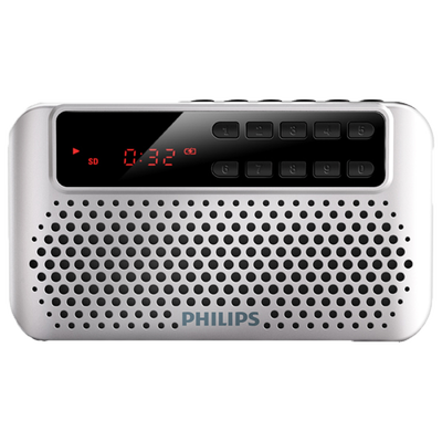 

Philips (PHILIPS) SBM120 SLV Card Speaker Портативный маленький аудио MP3 MP3-плеер FM-радио