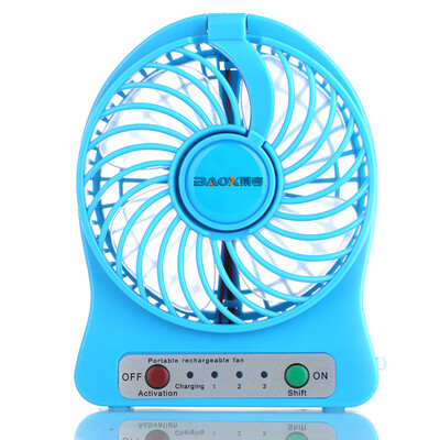 

BOSS (BAOX) BX-F6 Мини портативный мини-вентилятор USB-зарядное устройство Blue