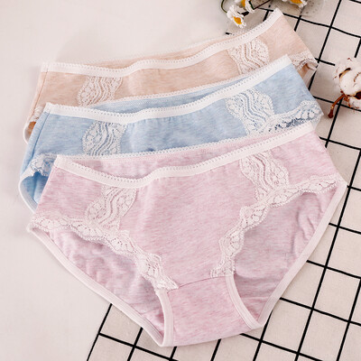 

Супермаркет] [Jingdong бобы (Hongdou) Undergarment три Ms аммиака Окрашенный хлопок трусы талии Shoufutitun трехцветный набор 165/85