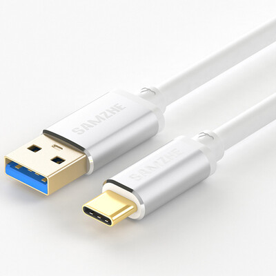 

SAMZHE Type-C data cable charging cable USB30 Andrews fast charge line support millet 5 4C music as Huawei P9 P10 aluminum shell silver 05 meters LTC-50A