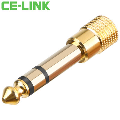 

CE-LINK 2720 audio adapter 65mm turn 35mm male to female microphone switch microphone MIC home theater computer audio converter