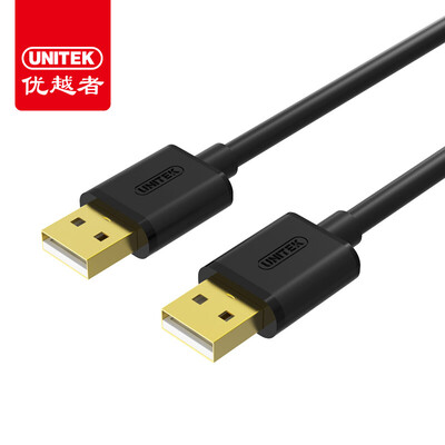 

(UNITEK) Y-C428EBK high-speed USB2.0 data extension cord 1 meter computer USB A male to A female extension cable (AM-AF) gold-plated head