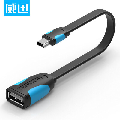 

WDC (VENTION) Mini USB OTG линия для передачи данных T-type автомобильный MP3OTG кабель черный 0,1 м VAS-A19-B010