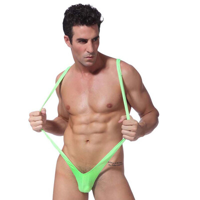 

Male lingerie T jumpsuit Thong SM Siamese bondage Coveralls- style Games outfits