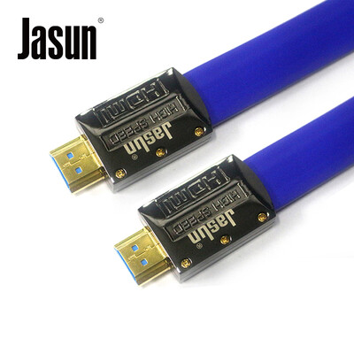 

JASUN JASUN HDMI cable 1 meter version 20 support 4K 2K engineering grade high-definition HDMI cable TV monitor line projector line home decoration engineering line silver respect JS-018