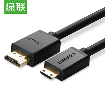 

Green Alliance UGREEN Mini HDMI to HDMI cable 4K 2K Mini HD Cable Tablet PC Camera Connection TV Projector Adapter 3m Black 10118