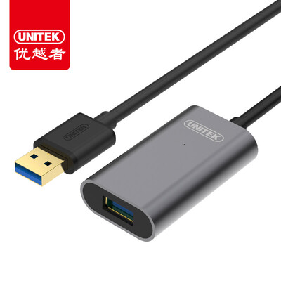 

(UNITEK) Y-272BK USB2.0 male to female computer signal to enlarge the extension line 10 meters printer wireless network card scanning gun extension line aluminum alloy