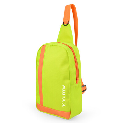

WELLHOUSE small satchel chest bag leisure pockets men&women travel ride portable live fruit green