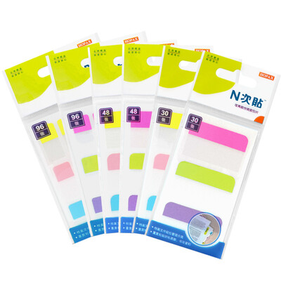 

N times posted STICKN Fluorescent Indicator Label Combination Package Category Index Sheet Handpiece Writing Style 6 Bag 348 pieces