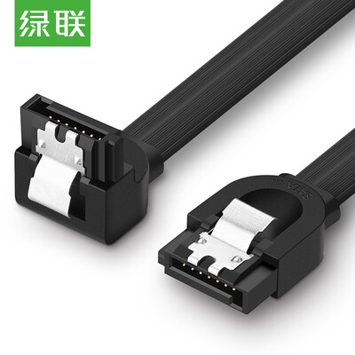 

Зеленая (UGREEN) высокоскоростная SATA3.0 двухканальная линия передачи данных SSD твердотельный механический жесткий диск оптический привод последовательная линия связи линия преобразования прямо для изгиба 0,5 м 30797